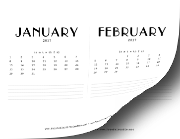 2017 CD Case Calendar Calendar