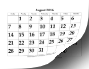 2016-2017 Large Academic Calendar calendar