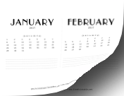 2017 CD Case Calendar calendar