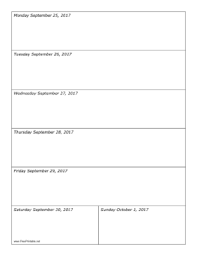 09/25/2017 Weekly Calendar-portrait Calendar