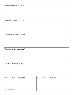 10/23/2017 Weekly Calendar-portrait Calendar