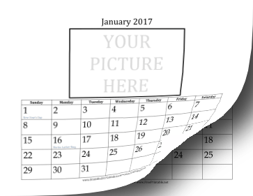2017 3x5-inch  Picture Calendar Calendar
