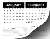 2017 Cute Scallop Calendar calendar