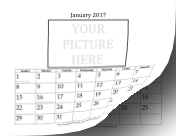 2017 3x5-inch  Picture Calendar calendar